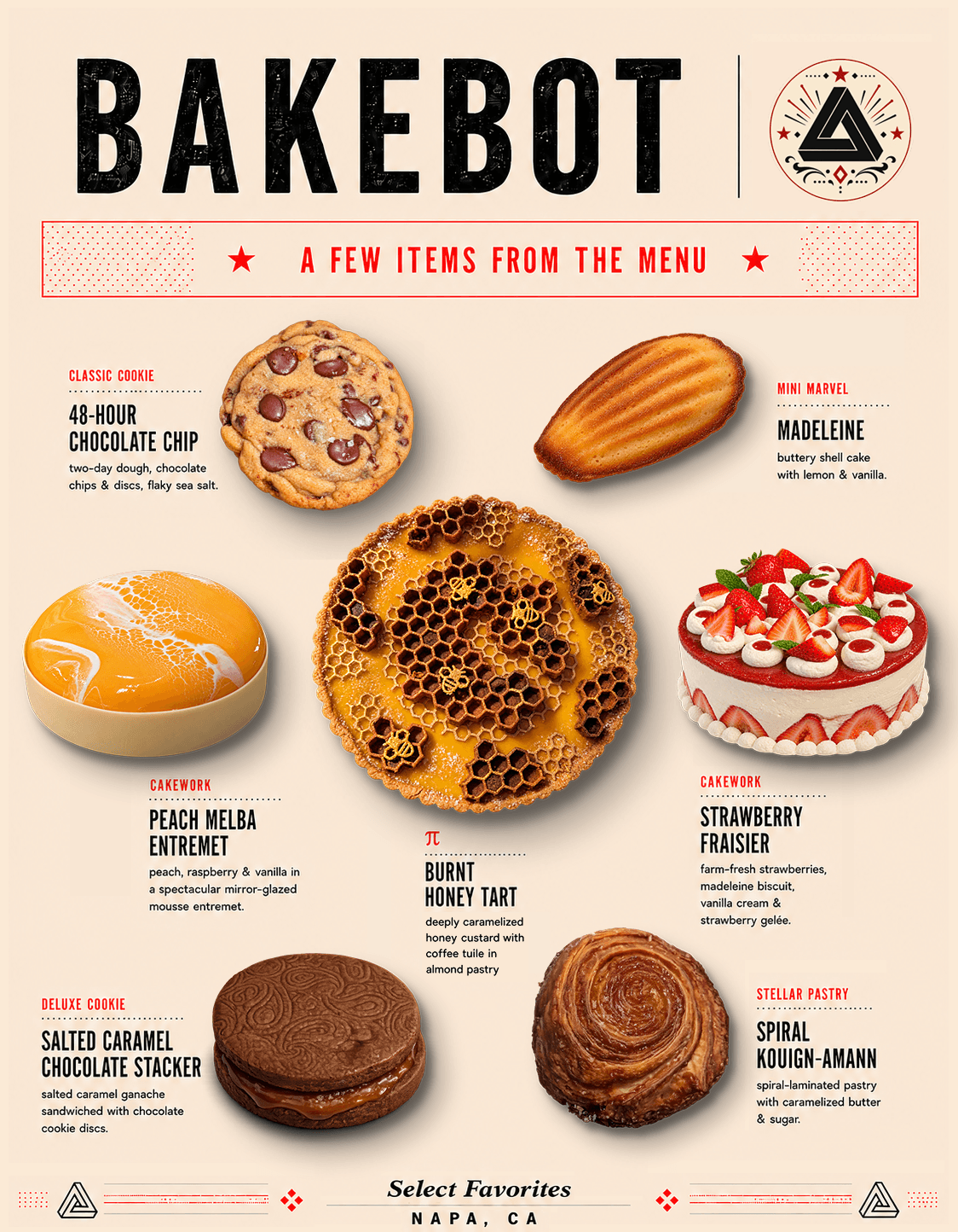 Bakebot select favorites menu